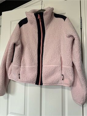 Under Armour Pink Sherpa Jacket with Black Trim